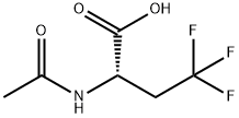 (2S)-2-acetamido-4,4,4-trifluorobutanoic acid Structure