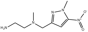 N-methyl-N-[(1-methyl-5-nitro-1H-pyrazol-3-yl)methyl]ethane-1,2-diamine Structure