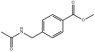 Benzoic acid, 4-[(acetylamino)methyl]-, methyl ester Structure