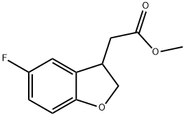 Methyl 5-Fluoro-2,3-dihydrobenzofuran-3-acetate Structure