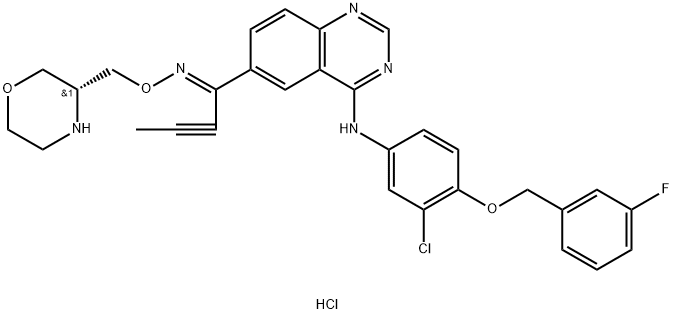 Epertinib hydrochloride Structure
