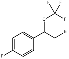 1-(2-bromo-1-(trifluoromethoxy)ethyl)-4-fluorobenzene Structure