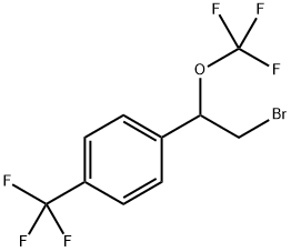 1-(2-bromo-1-(trifluoromethoxy)ethyl)-4-(trifluoromethyl)benzene Structure