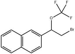 2-(2-bromo-1-(trifluoromethoxy)ethyl)naphthalene Structure
