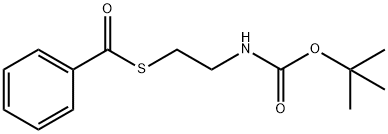 Benzenecarbothioic acid, S-[2-[[(1,1-dimethylethoxy)carbonyl]amino]ethyl] ester 구조식 이미지