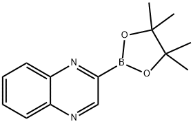 Quinoxaline, 2-(4,4,5,5-tetramethyl-1,3,2-dioxaborolan-2-yl)- Structure