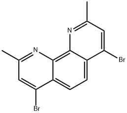 4,7-Dibromo-2,9-dimethyl-1,10-phenanthroline 구조식 이미지