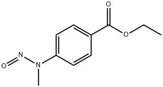 Benzoic acid, 4-(methylnitrosoamino)-, ethyl ester 구조식 이미지