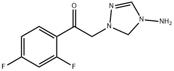 Ethanone, 2-(4-amino-4,5-dihydro-1H-1,2,4-triazol-1-yl)-1-(2,4-difluorophenyl)- Structure