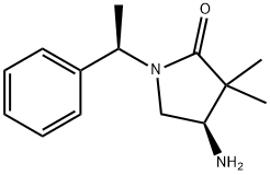 (4r)-4-amino-3,3-dimethyl-1-[(1r)-1-phenylethyl]pyrrolidin-2-one Structure