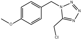 1H-Tetrazole, 5-(chloromethyl)-1-[(4-methoxyphenyl)methyl]- 구조식 이미지