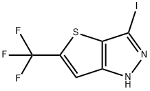 3-Iodo-5-(trifluoromethyl)-1H-thieno[3,2-c]pyrazole 구조식 이미지