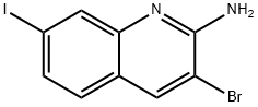 2-Quinolinamine, 3-bromo-7-iodo- Structure