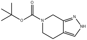 6H-Pyrazolo[3,4-c]pyridine-6-carboxylic acid, 2,4,5,7-tetrahydro-, 1,1-dimethylethyl ester 구조식 이미지