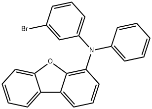 4-Dibenzofuranamine, N-(3-bromophenyl)-N-phenyl- 구조식 이미지