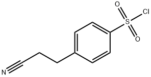 Benzenesulfonyl chloride, 4-(2-cyanoethyl)- Structure