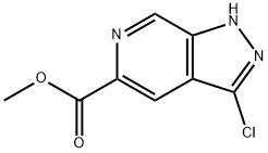 3-Chloro-1H-pyrazolo[3,4-c]pyridine-5-carboxylic acid methyl ester Structure