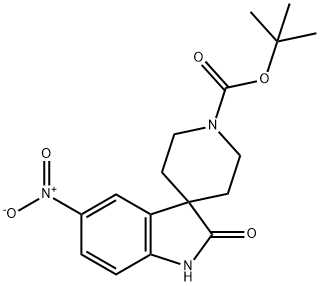 Spiro[3H-indole-3,4′-piperidine]-1′-carboxylic acid, 1,2-dihydro-5-nitro-2-oxo-,… Structure
