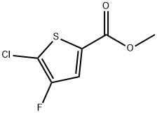 2-Thiophenecarboxylic acid, 5-chloro-4-fluoro-, methyl ester Structure