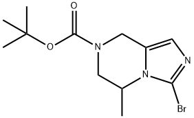 tert-butyl 3-bromo-5-methyl-5,6-dihydroimidazo[1,5-a]pyrazine-7(8H)-carboxylate 구조식 이미지