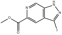 3-Iodo-1H-pyrazolo[3,4-c]pyridine-5-carboxylic acid methyl ester Structure