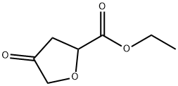 2-Furancarboxylic acid, tetrahydro-4-oxo-, ethyl ester Structure