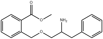 Benzoic acid, 2-[(2-amino-3-phenylpropoxy)methyl]-, methyl ester Structure