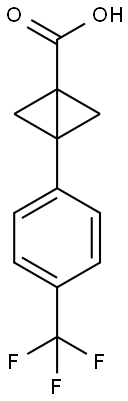 Bicyclo[1.1.0]butane-1-carboxylic acid, 3-[4-(trifluoromethyl)phenyl]- Structure