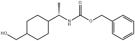 Carbamic acid, N-[(1S)-1-[4-(hydroxymethyl)cyclohexyl]ethyl]-, phenylmethyl ester Structure