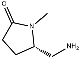 2-Pyrrolidinone, 5-(aminomethyl)-1-methyl-, (5S)- Structure