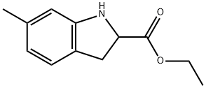 1H-Indole-2-carboxylic acid, 2,3-dihydro-6-methyl-, ethyl ester Structure