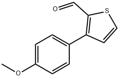 2-Thiophenecarboxaldehyde, 3-(4-methoxyphenyl)- Structure