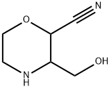 2-Morpholinecarbonitrile, 3-(hydroxymethyl)- Structure