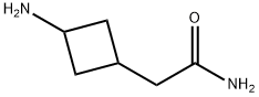 Cyclobutaneacetamide, 3-amino- 구조식 이미지