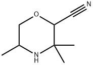 2-Morpholinecarbonitrile, 3,3,5-trimethyl Structure
