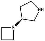 Pyrrolidine, 3-(1-azetidinyl)-, (3S)- Structure