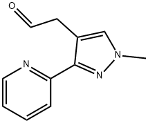 1H-Pyrazole-4-acetaldehyde, 1-methyl-3-(2-pyridinyl)- Structure