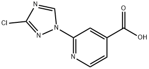 4-Pyridinecarboxylic acid, 2-(3-chloro-1H-1,2,4-triazol-1-yl)- Structure