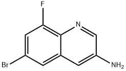 3-Quinolinamine, 6-bromo-8-fluoro- Structure