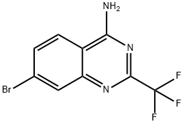 4-Quinazolinamine, 7-bromo-2-(trifluoromethyl)- Structure