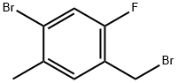 Benzene, 1-bromo-4-(bromomethyl)-5-fluoro-2-methyl- Structure