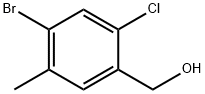 Benzenemethanol, 4-bromo-2-chloro-5-methyl- Structure