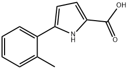 1H-Pyrrole-2-carboxylic acid, 5-(2-methylphenyl)- 구조식 이미지