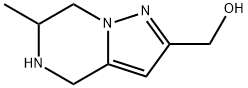 Pyrazolo[1,5-a]pyrazine-2-methanol, 4,5,6,7-tetrahydro-6-methyl- Structure