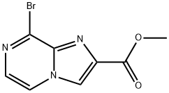 Imidazo[1,2-a]pyrazine-2-carboxylic acid, 8-bromo-, methyl ester Structure