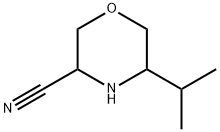 3-Morpholinecarbonitrile, 5-(1-methylethyl)- Structure