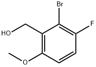 Benzenemethanol, 2-bromo-3-fluoro-6-methoxy- Structure