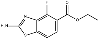 ethyl 2-amino-4-fluoro-1,3-benzothiazole-5-carboxylate Structure