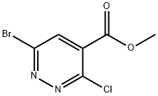 4-Pyridazinecarboxylic acid, 6-bromo-3-chloro-, methyl ester Structure