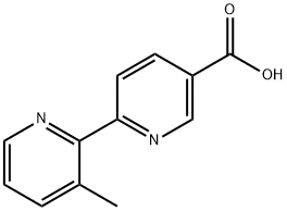 [2,2'-Bipyridine]-5-carboxylic acid, 3'-methyl- Structure